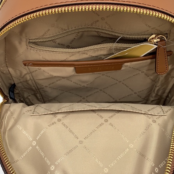 MICHAEL KORS JAYCEE MEDIUM BACKPACK BROWN SIGNATURE COLOR NWT - Picture 11 of 16
